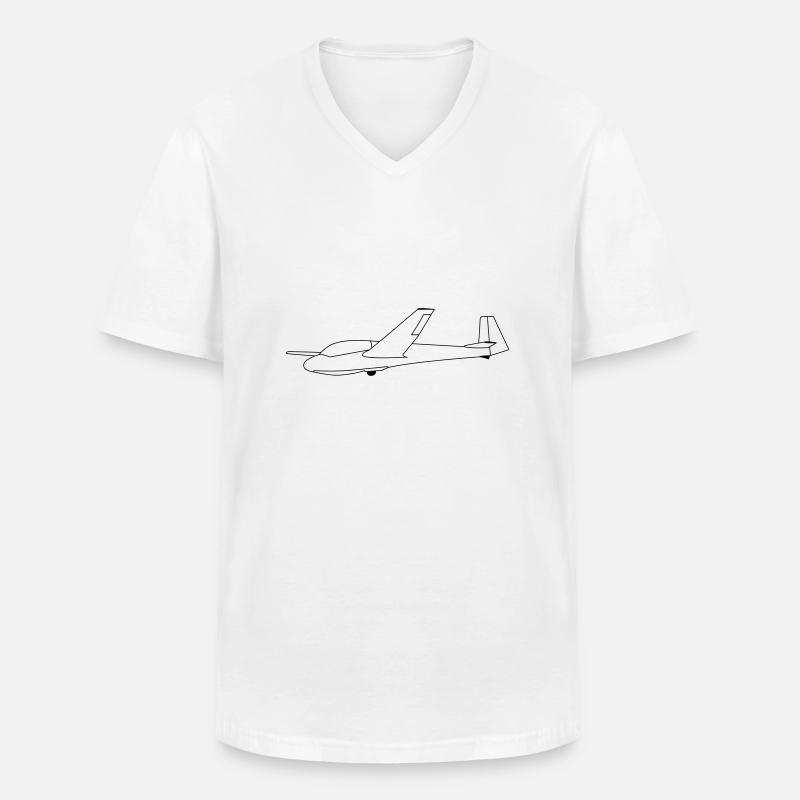 ask13 - Männer-T-Shirt mit V-Ausschnitt - Weiß