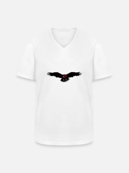 Aigle, Eagle - T-shirt col V Homme - blanc