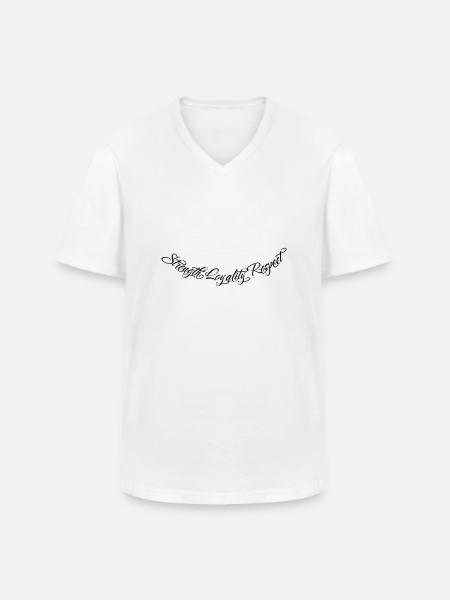 Strength Loyality Respect 2 - Männer-T-Shirt mit V-Ausschnitt - Weiß