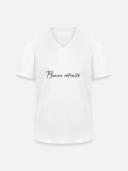 RETIREMENT. HAPPY RETIREMENT. HAPPY RETREAT - Men's V-Neck T-Shirt - white