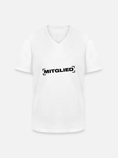mitglied_design_ay1 - Men's V-Neck T-Shirt - white