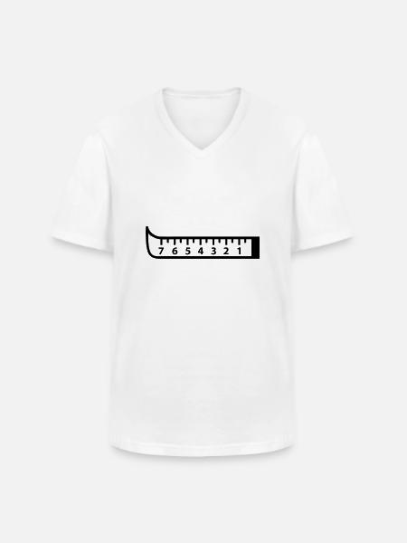massband_f1 - Men's V-Neck T-Shirt - white