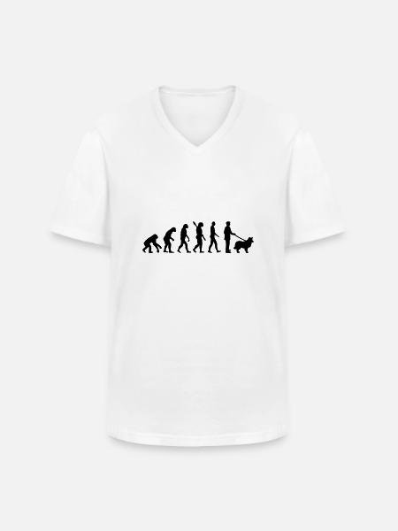 Shetland Sheepdog - Men's V-Neck T-Shirt - white
