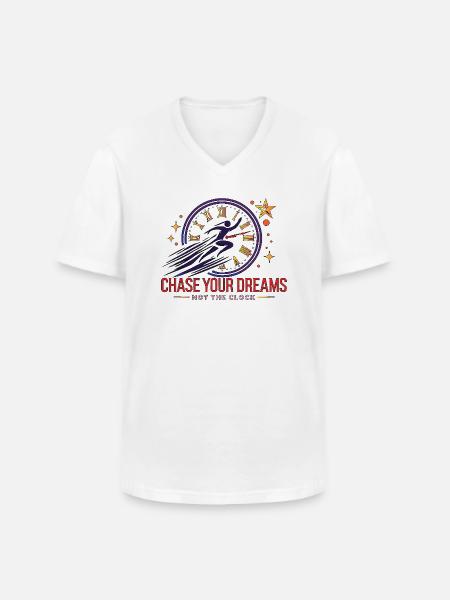 dreams - T-shirt col V Homme - blanc