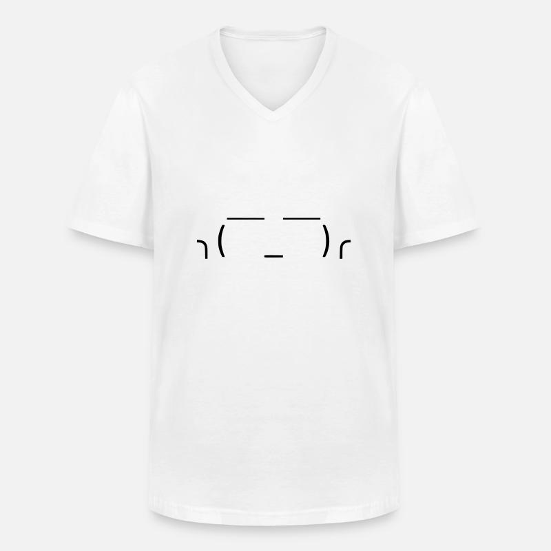Lass es einfach laufen! 🤷‍♂️ - Männer-T-Shirt mit V-Ausschnitt - Weiß