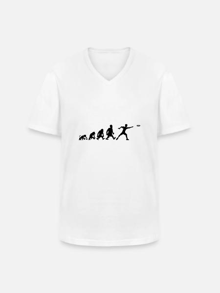 frisbee ultimate sport frisbee - Men's V-Neck T-Shirt - white