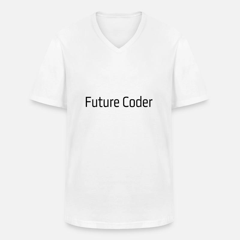 Codeur du futur - T-shirt col V Homme - blanc