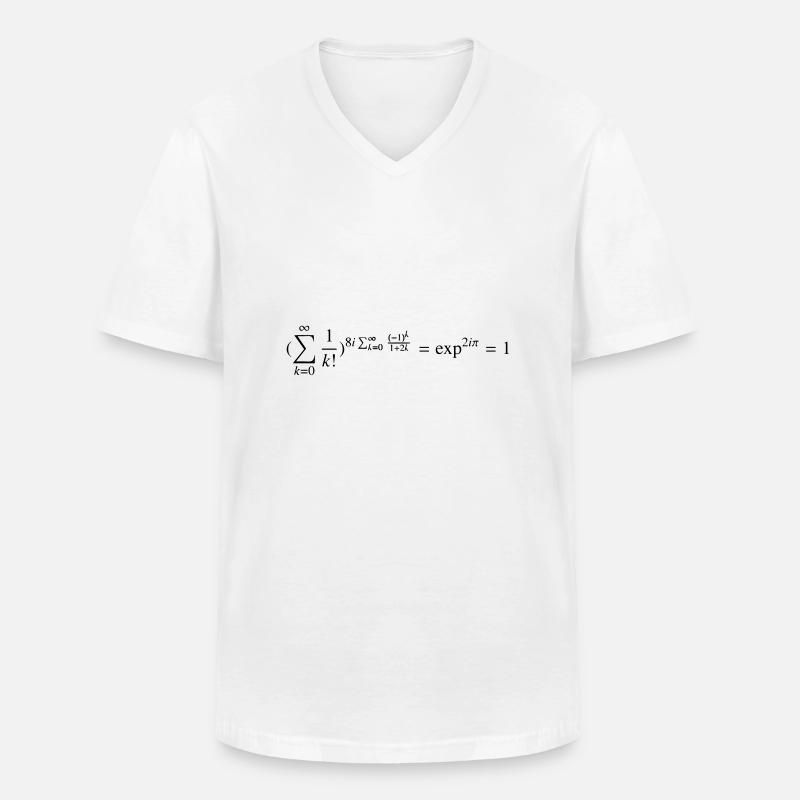 Keep it Simple - Männer-T-Shirt mit V-Ausschnitt - Weiß
