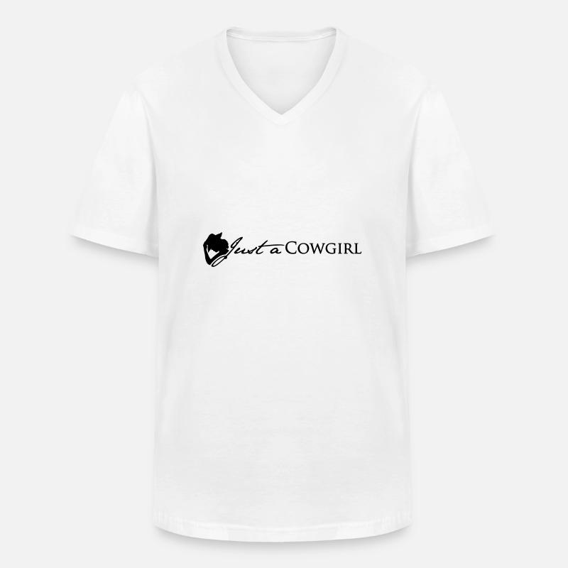 JaC's Einzeiler - Männer-T-Shirt mit V-Ausschnitt - Weiß