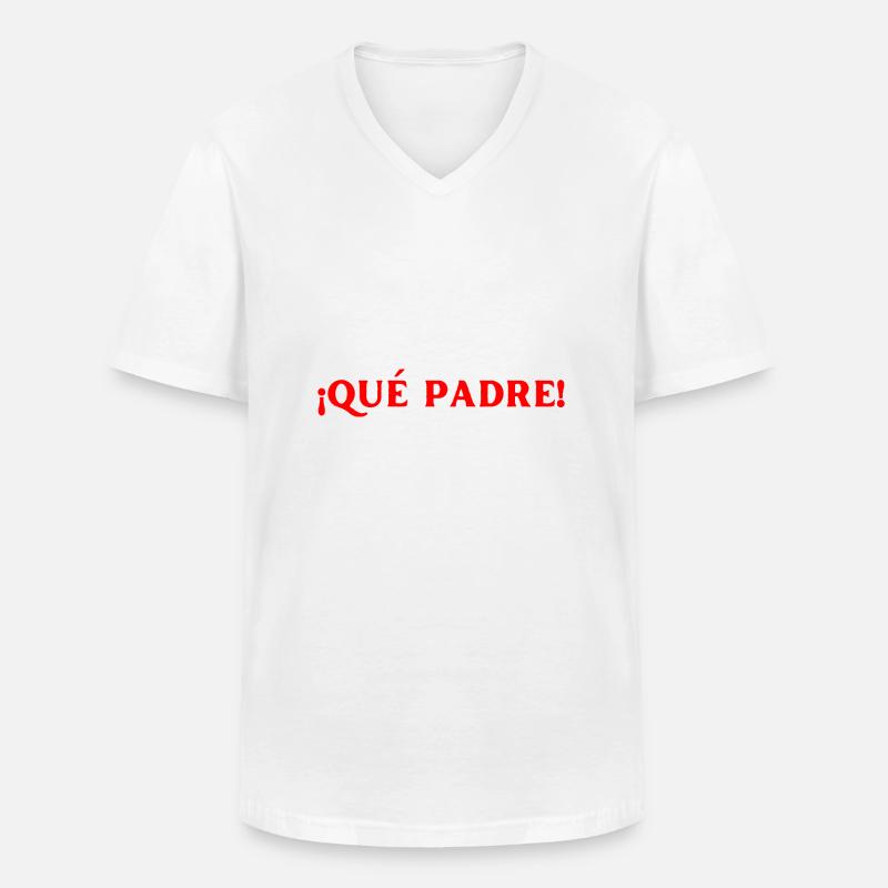 großartig Spanisch Sprache - Männer-T-Shirt mit V-Ausschnitt - Weiß