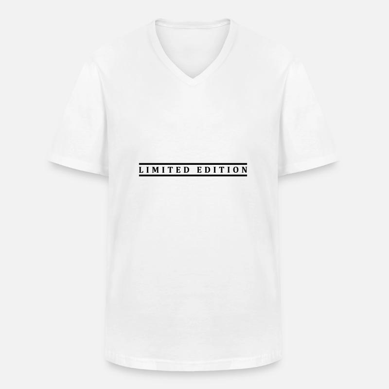 Édition limitée - T-shirt col V Homme - blanc