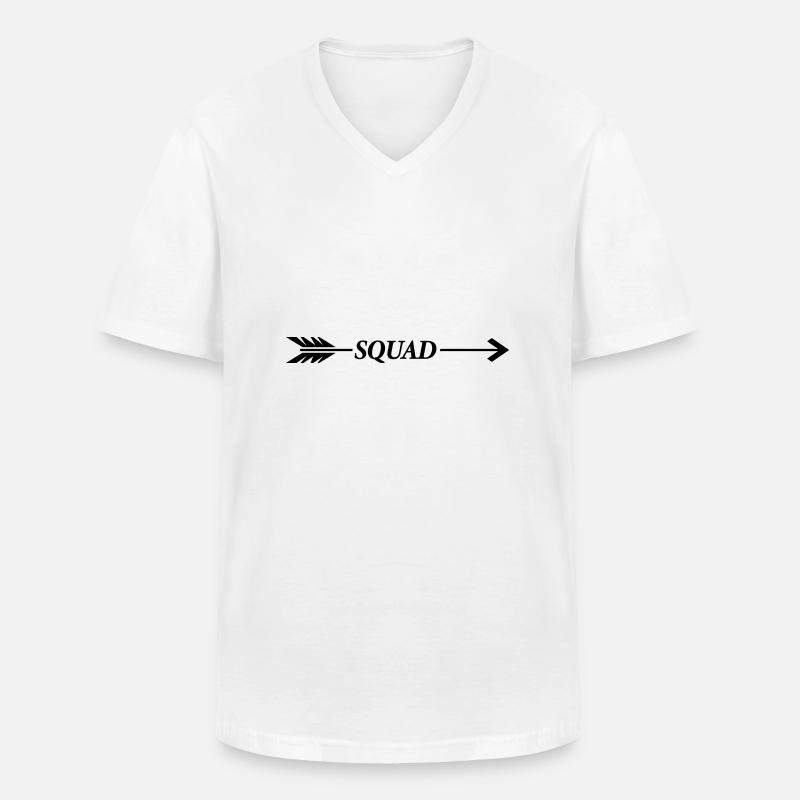 squad pfeil - Männer-T-Shirt mit V-Ausschnitt - Weiß