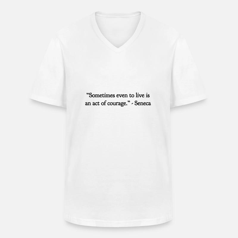 Ein Akt Des Mutes - Männer-T-Shirt mit V-Ausschnitt - Weiß