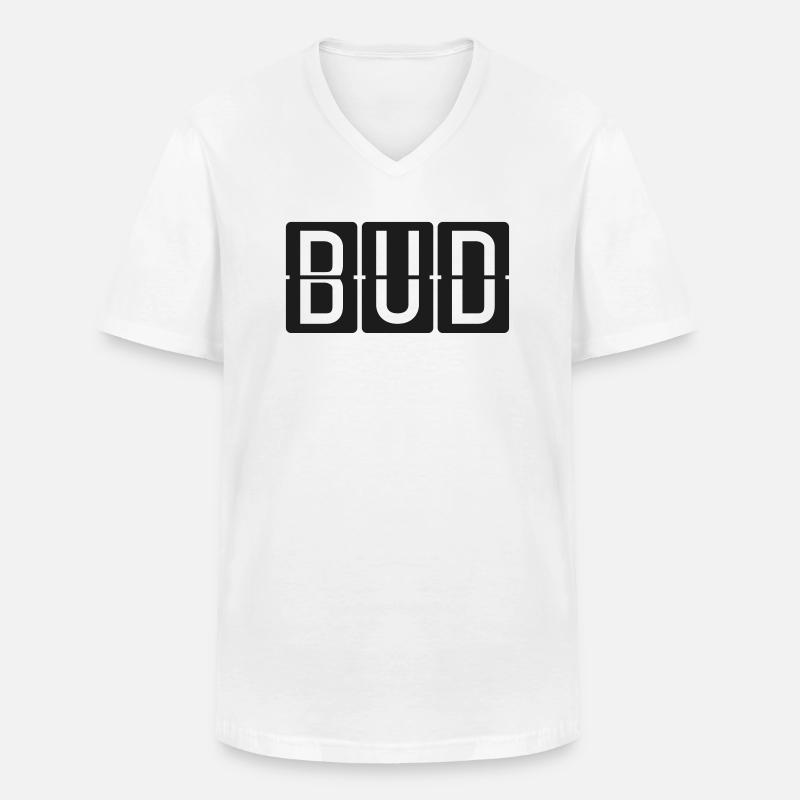 Budapest - Männer-T-Shirt mit V-Ausschnitt - Weiß
