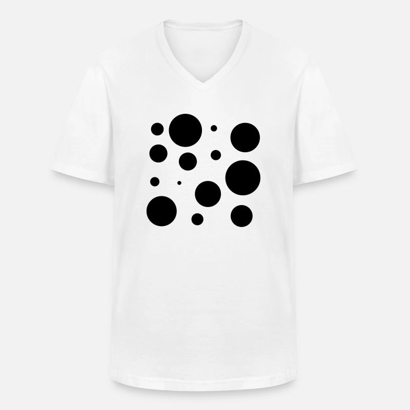 Bubbles - Männer-T-Shirt mit V-Ausschnitt - Weiß