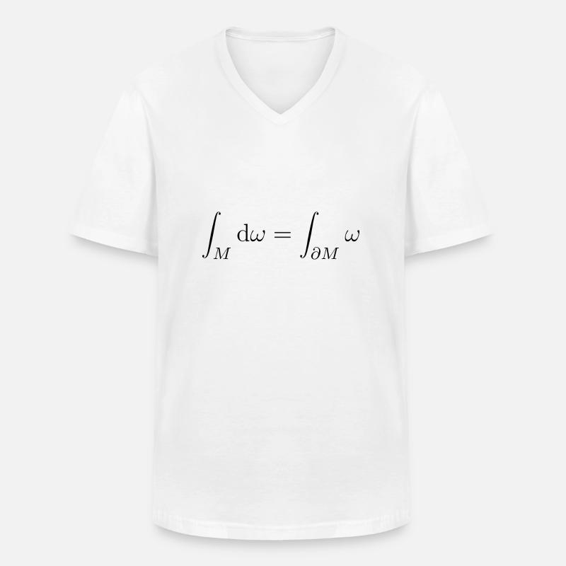 Integralsatz Theorem Vektoranalysis - Männer-T-Shirt mit V-Ausschnitt - Weiß