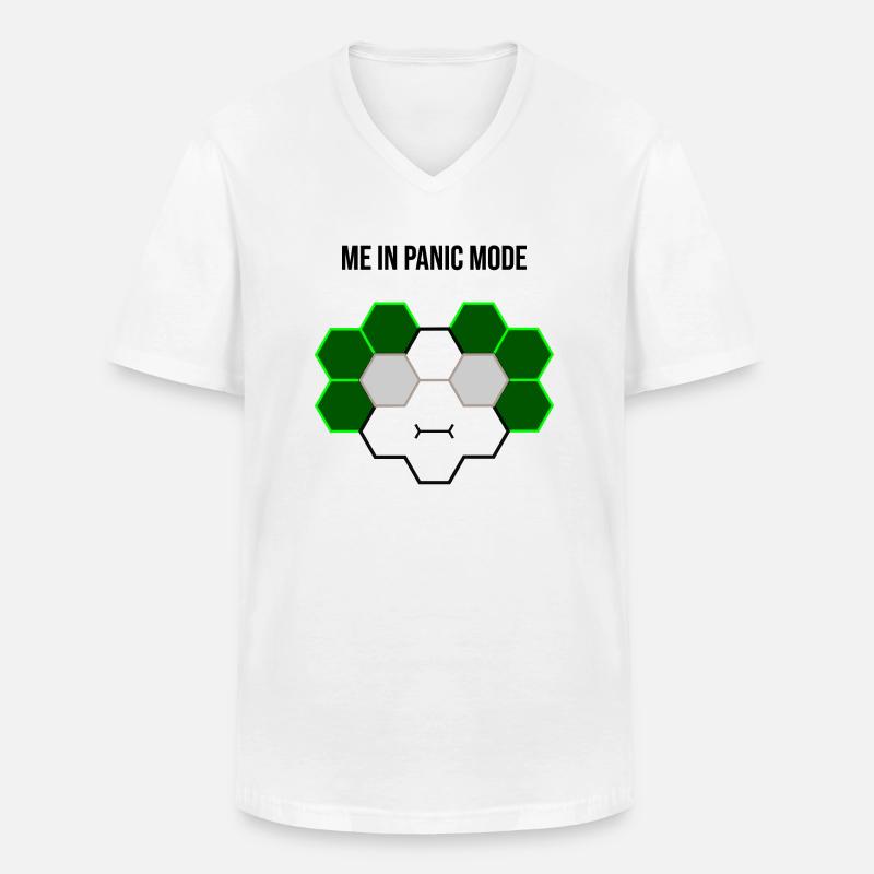 Me in panic mode - Männer-T-Shirt mit V-Ausschnitt - Weiß