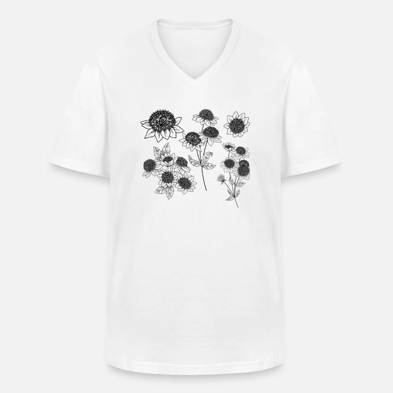 Astrantia maxima Blütengruppe - Männer-T-Shirt mit V-Ausschnitt - Weiß