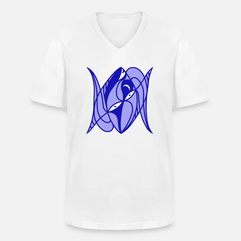 Metamorphose. Evolutionäre Verwandlung - Männer-T-Shirt mit V-Ausschnitt - Weiß