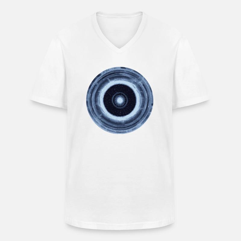 Leere - Männer-T-Shirt mit V-Ausschnitt - Weiß