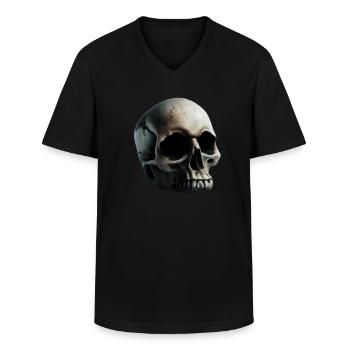 Toten Kopf - Männer-T-Shirt mit V-Ausschnitt - Schwarz - Vorne - AI Model Male 178 dark (178cm)