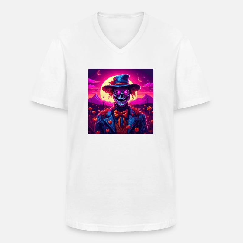 Vogelscheuche / Erntehelfer / Maisfeld / Feld - Männer-T-Shirt mit V-Ausschnitt - Weiß