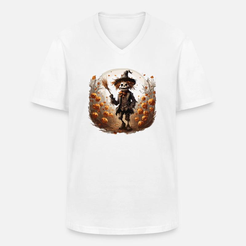 Vogelscheuche / Erntehelfer / Maisfeld / Feld - Männer-T-Shirt mit V-Ausschnitt - Weiß