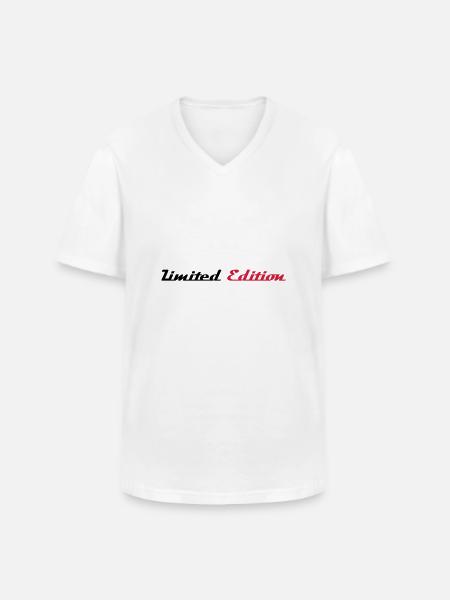 LIMITED EDITION - Men's V-Neck T-Shirt - white