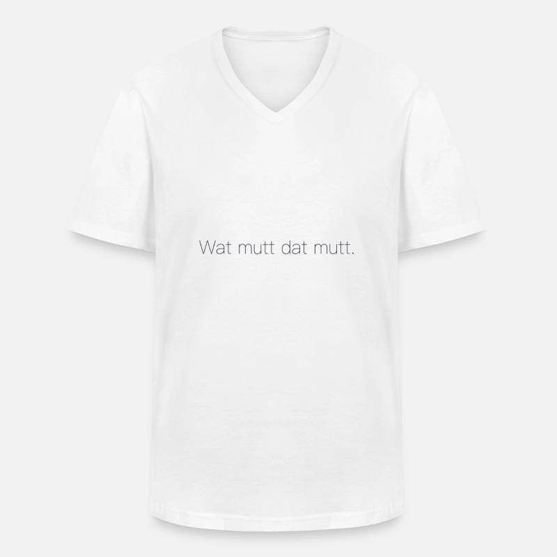 Ostfriesland - Männer-T-Shirt mit V-Ausschnitt - Weiß