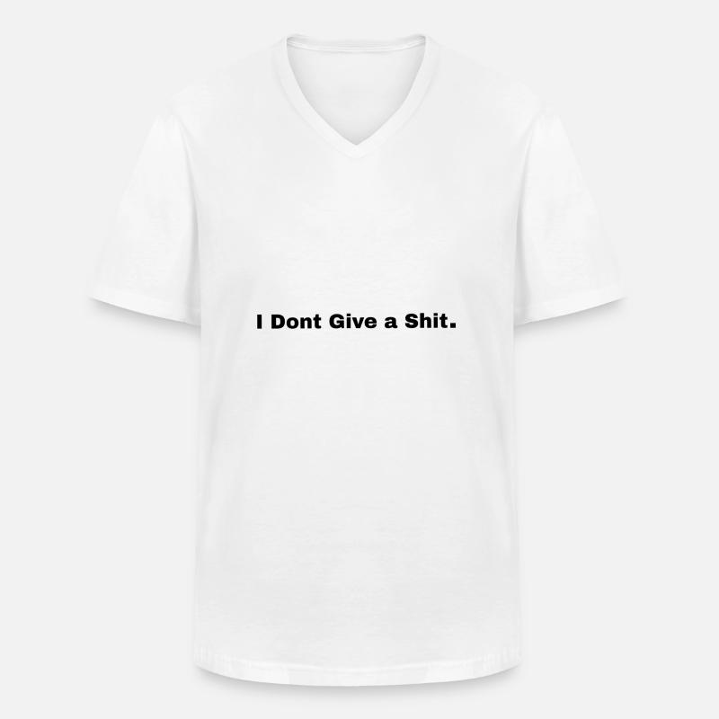 Shit - Männer-T-Shirt mit V-Ausschnitt - Weiß