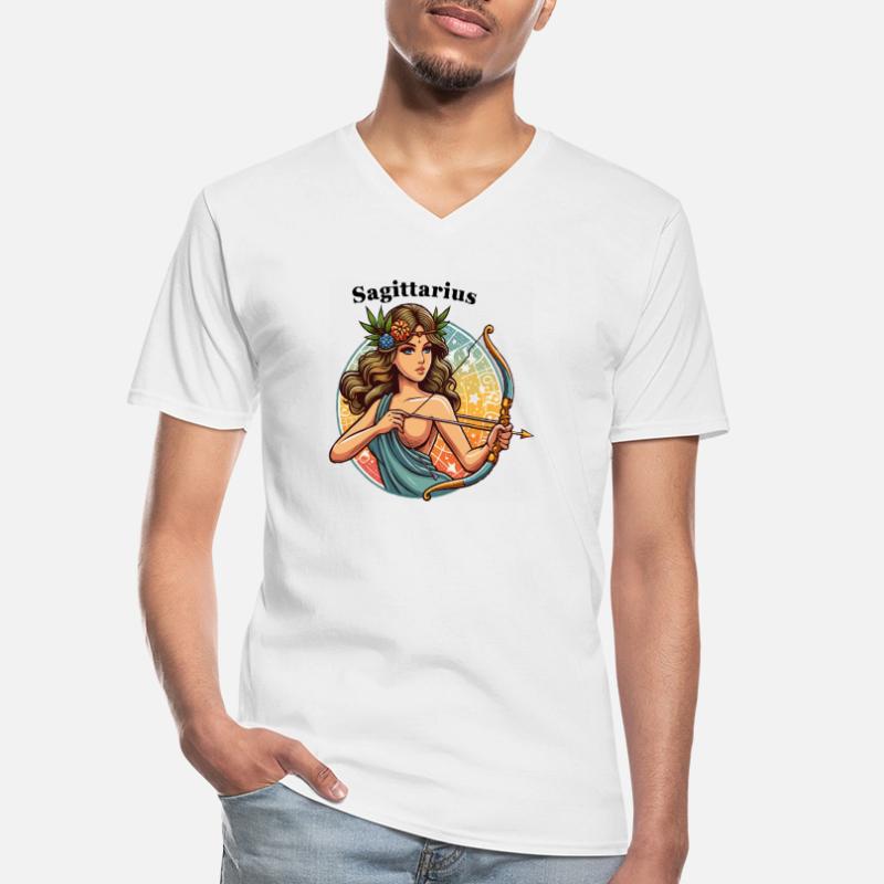 Boogschutter Sagittarius Men's V-Neck T-Shirt