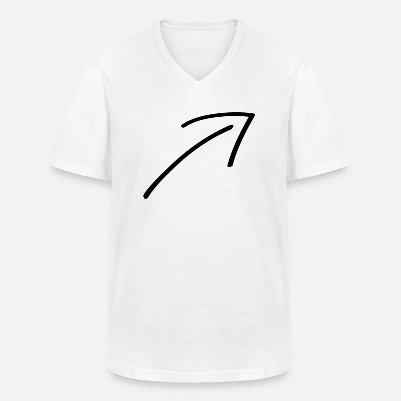 Arrow - Men's V-Neck T-Shirt - white
