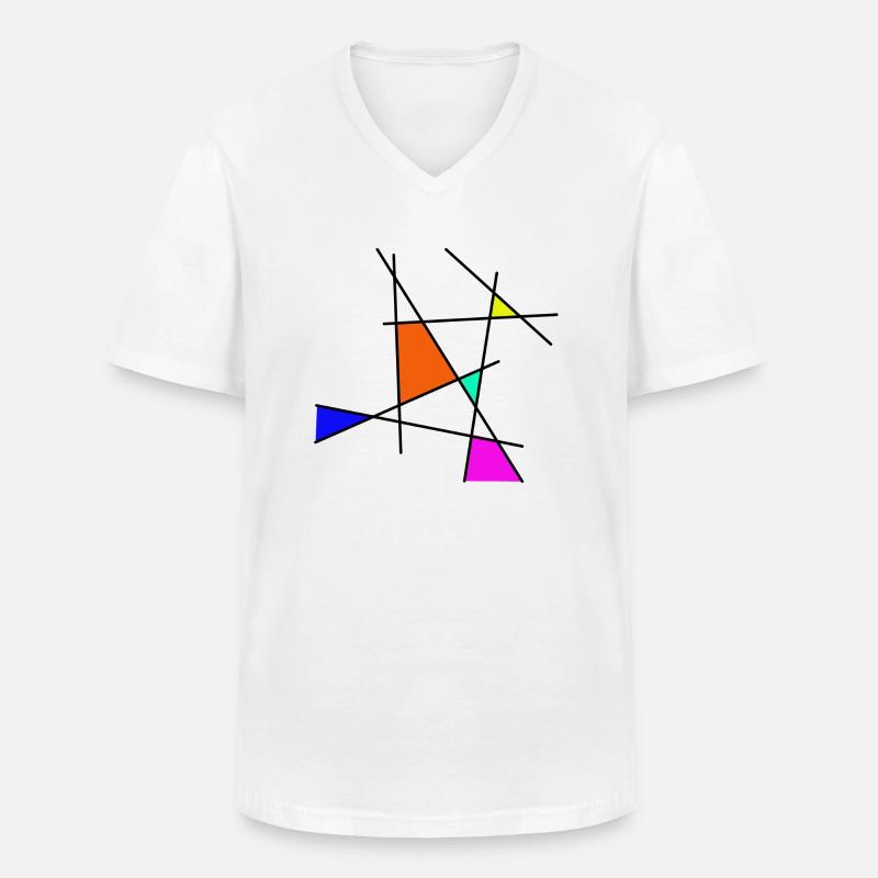 farbhalma 1 - Männer-T-Shirt mit V-Ausschnitt - Weiß