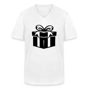 Nachdenkliche Schätze - Männer-T-Shirt mit V-Ausschnitt - Weiß - Vorne - AI Model Male 185 light (185cm)