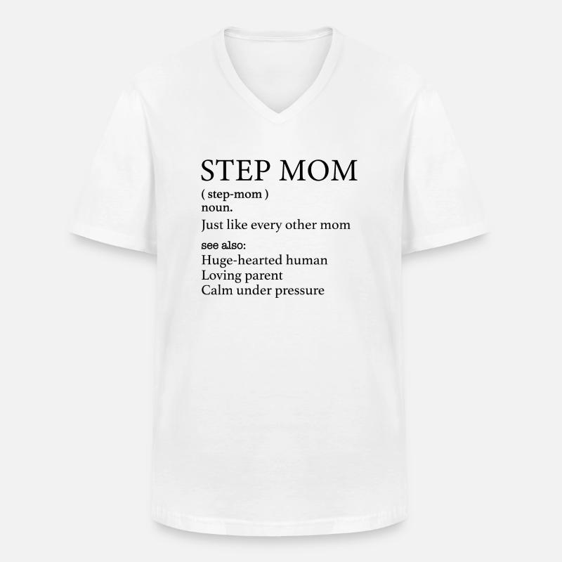 Stiefmutter Definition - Stiefmutter Bedeutung - Männer-T-Shirt mit V-Ausschnitt - Weiß