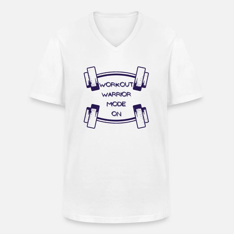 Workout-Krieger-Modus ein - 1 - Männer-T-Shirt mit V-Ausschnitt - Weiß