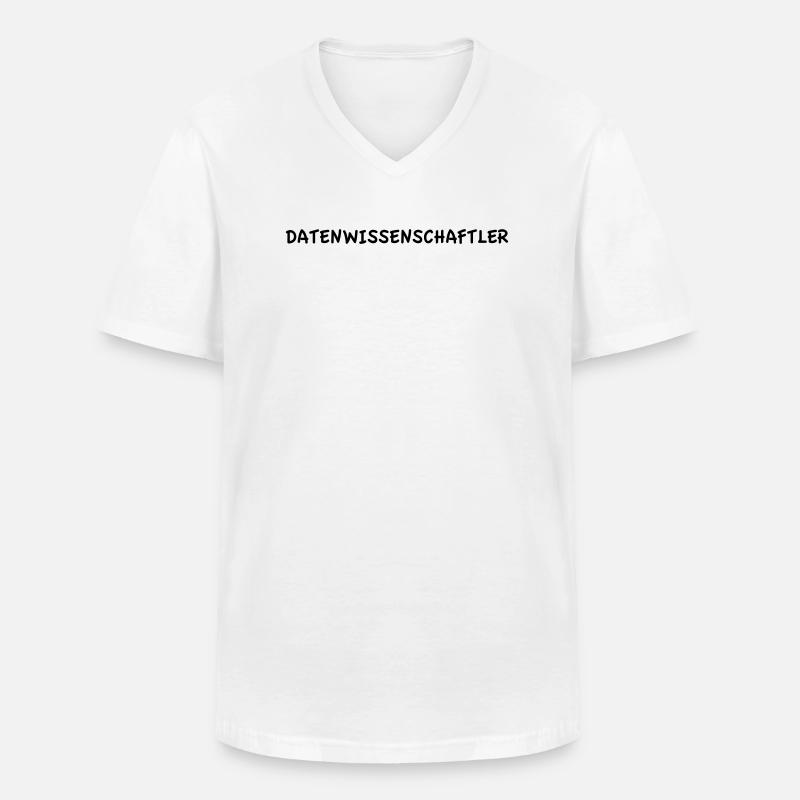 Datenwissenschaftler - Männer-T-Shirt mit V-Ausschnitt - Weiß