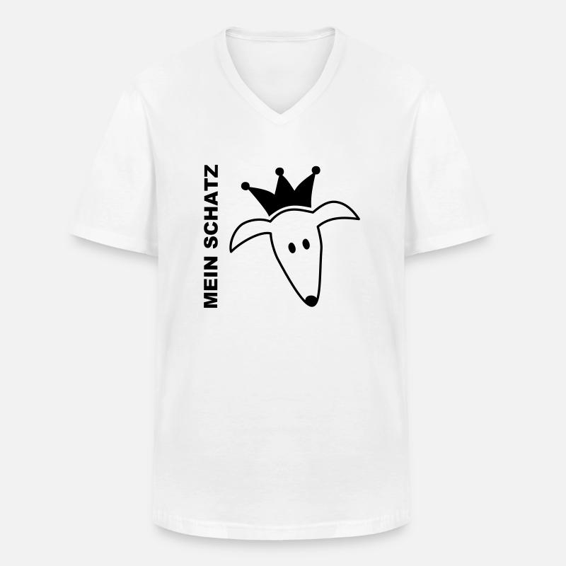 Mein Schatz - Männer-T-Shirt mit V-Ausschnitt - Weiß