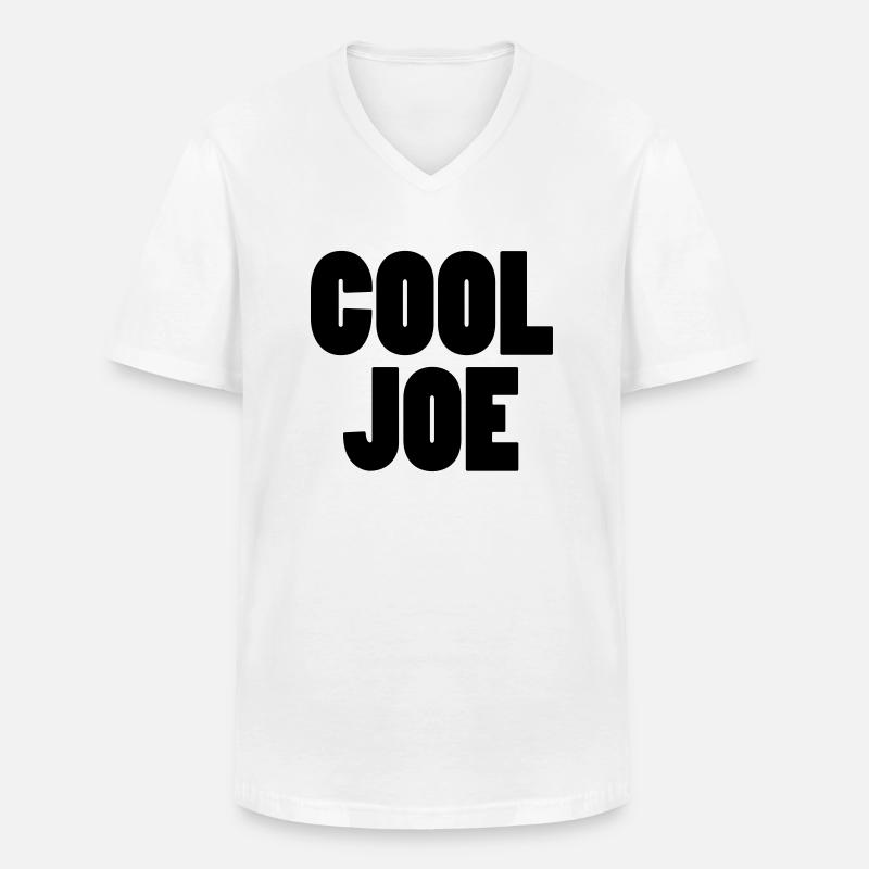 cool joe - Männer-T-Shirt mit V-Ausschnitt - Weiß