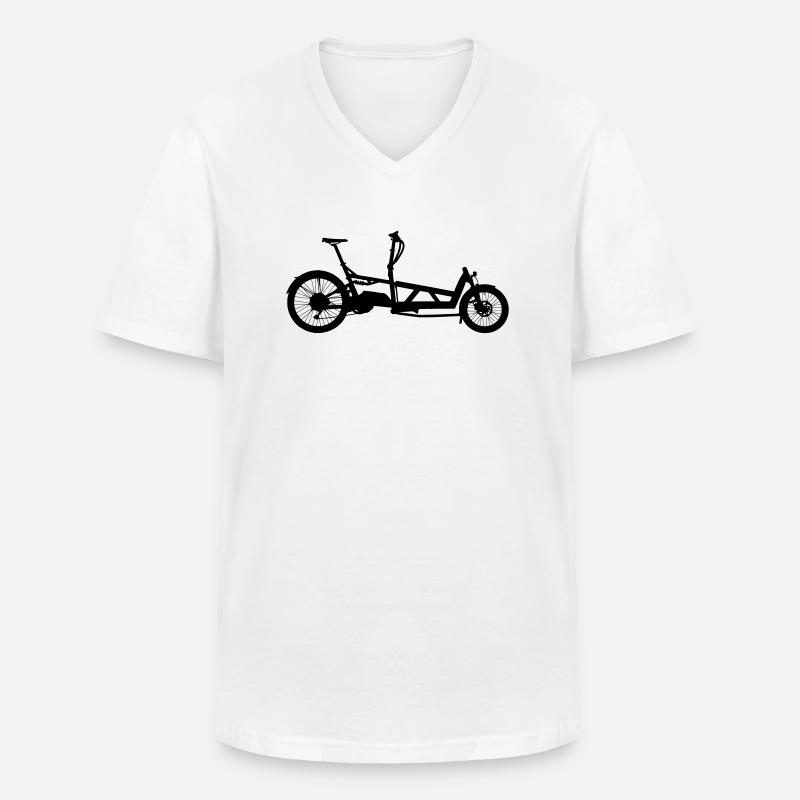 Cargobike R&M Load 60 - Männer-T-Shirt mit V-Ausschnitt - Weiß