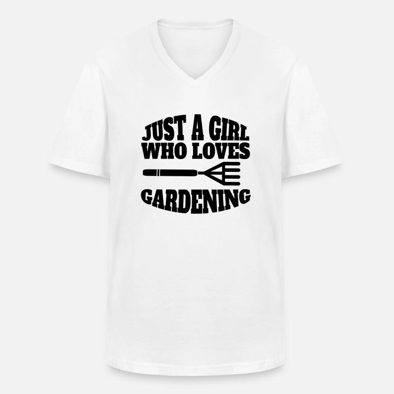 Gärtner Geschenk Garten Obstgarten Hobbygärtner - Männer-T-Shirt mit V-Ausschnitt - Weiß