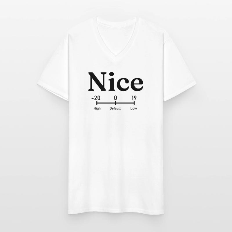 Nice | linux process priority command Men's V-Neck T-Shirt