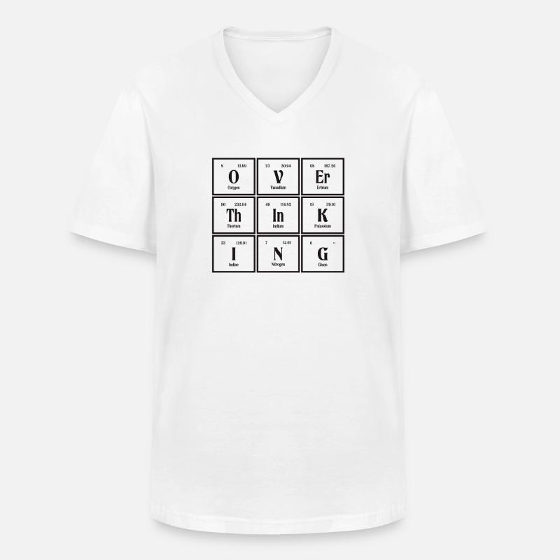 Überdenken | Periodensystem der Elemente - Männer-T-Shirt mit V-Ausschnitt - Weiß