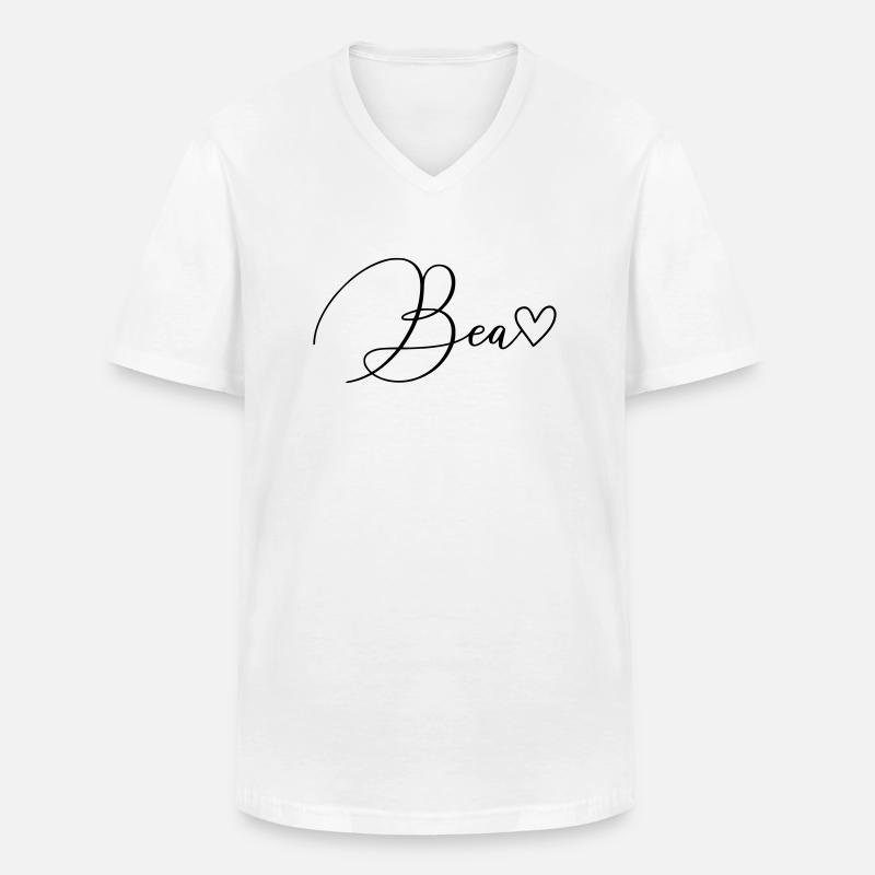 Bea Name Vorname Mädchen - Männer-T-Shirt mit V-Ausschnitt - Weiß
