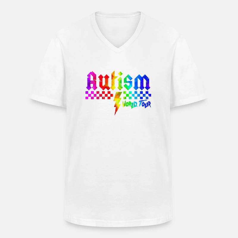 Autismus-Bewusstsein: anders, anders, besser - Männer-T-Shirt mit V-Ausschnitt - Weiß