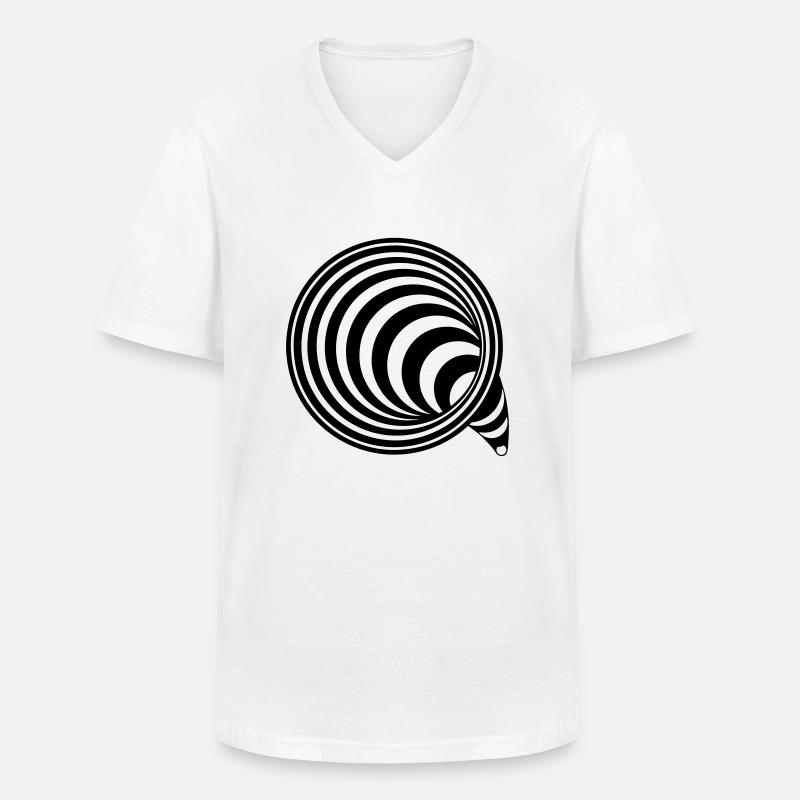 schwarzes Loch - Männer-T-Shirt mit V-Ausschnitt - Weiß