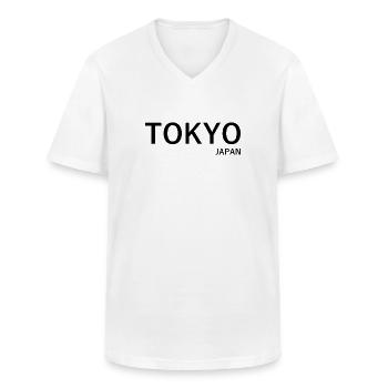 Tokyo Japan - Männer-T-Shirt mit V-Ausschnitt - Weiß - Vorne - AI Model Male 185 light (185cm)