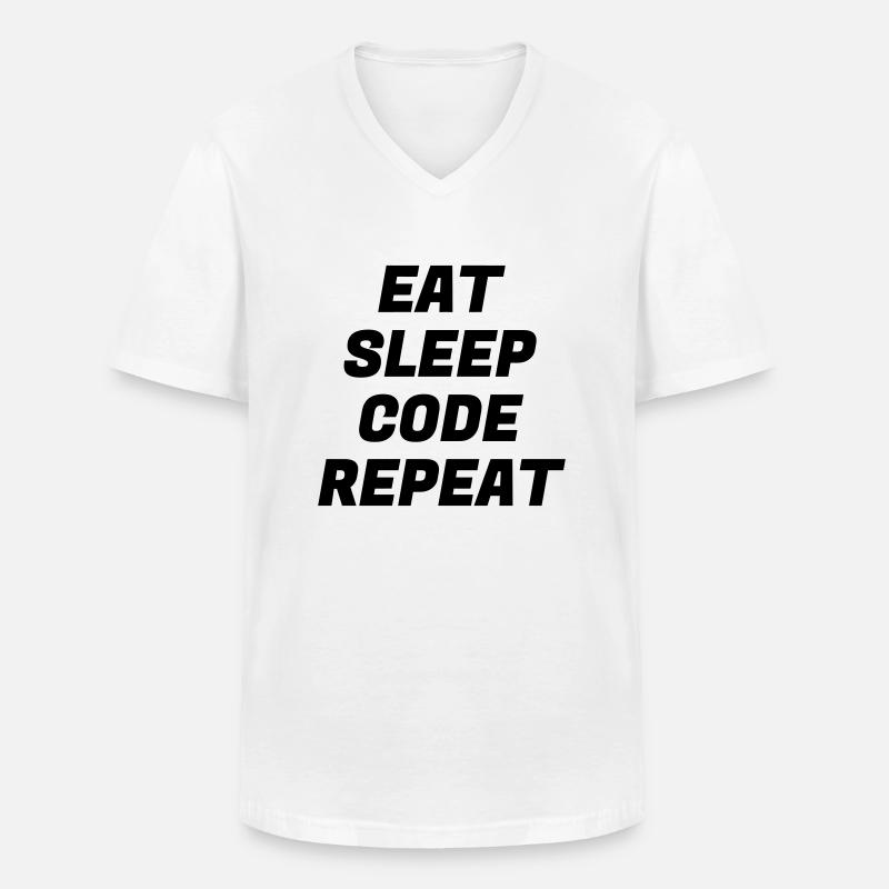 Entwickler / Informatiker / Programmierer / - Männer-T-Shirt mit V-Ausschnitt - Weiß