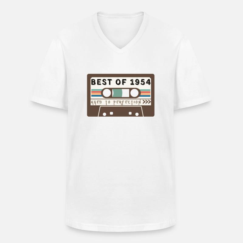 Das Beste von 1954 - Männer-T-Shirt mit V-Ausschnitt - Weiß