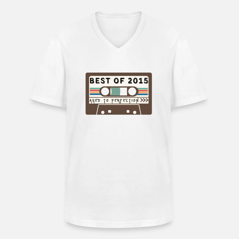 Das Beste aus 2015 - Männer-T-Shirt mit V-Ausschnitt - Weiß